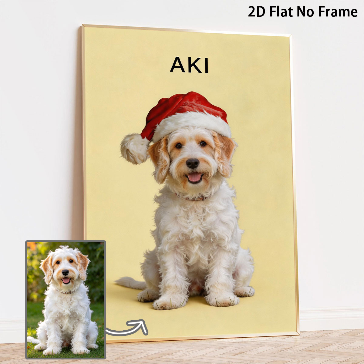 Pet Portrait Custom - Custom Pet Posters Personalized Canvas Printing