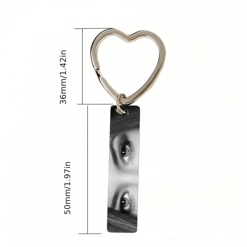 Custom Laser Engraved Keychain - Initial Ring Custom ulasan dan harga