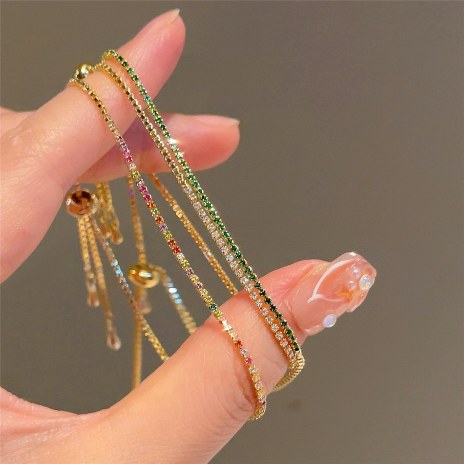 2mm Adjustable Multicolor Tenn - Coordinates Bracelet ulasan dan harga