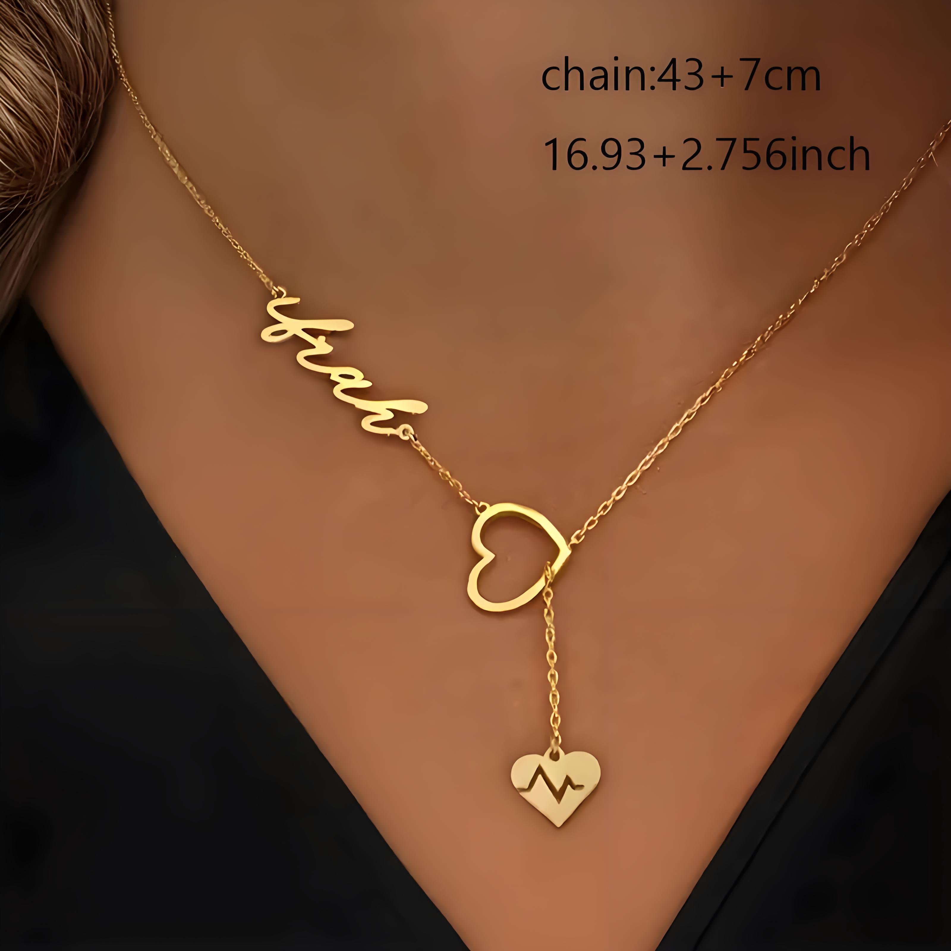 Personalized Couple Heartbeat  - Birth Flower Necklace ulasan dan harga
